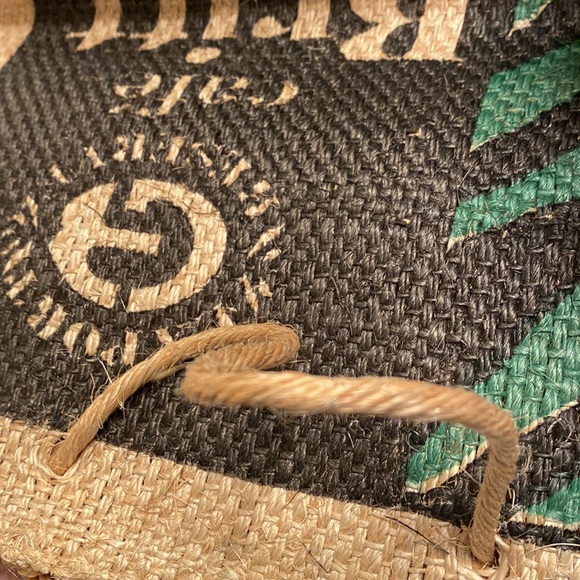 Cafe Britt Costa Rica Jute Eco friendly Shopping bag - 17” x 15” - Picture 4 of 7